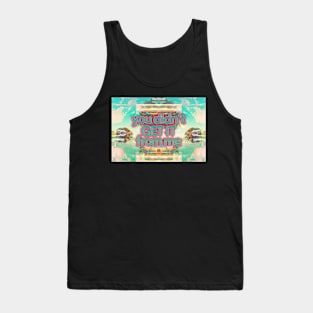You Didn’t Get It From Me Blue Vintage Collage Tank Top
